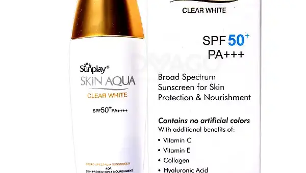 Skin Aqua Clear White SPF-50 Cream product for daily sun protection