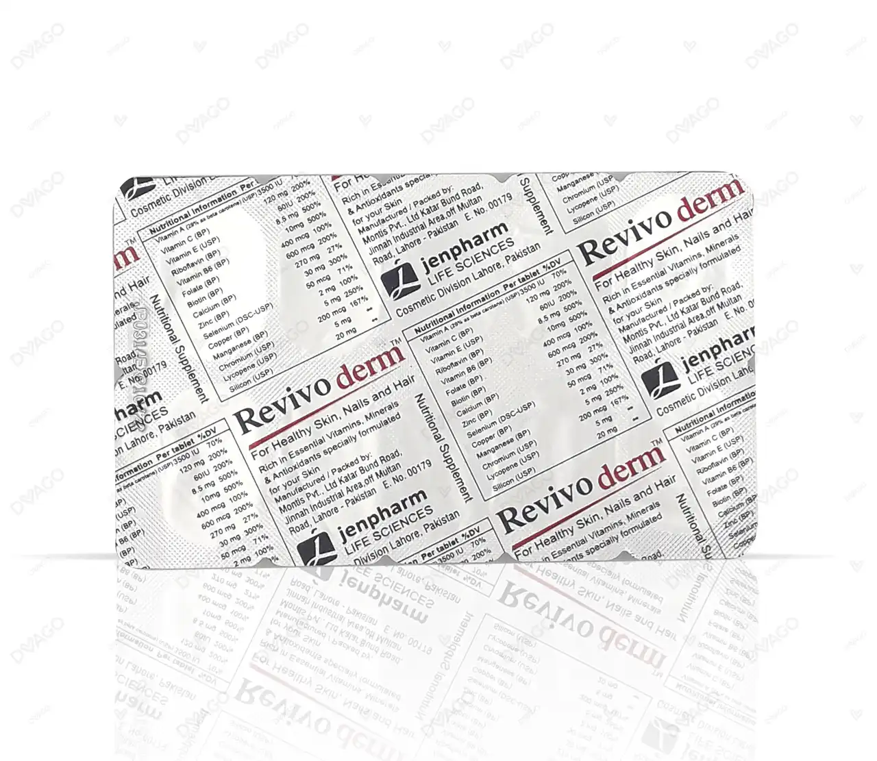 Revivoderm Tablets product for hair fall and hair care