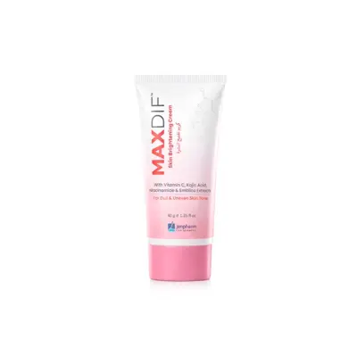 Maxdif Brightening Cream product for brightening and pigmentation care