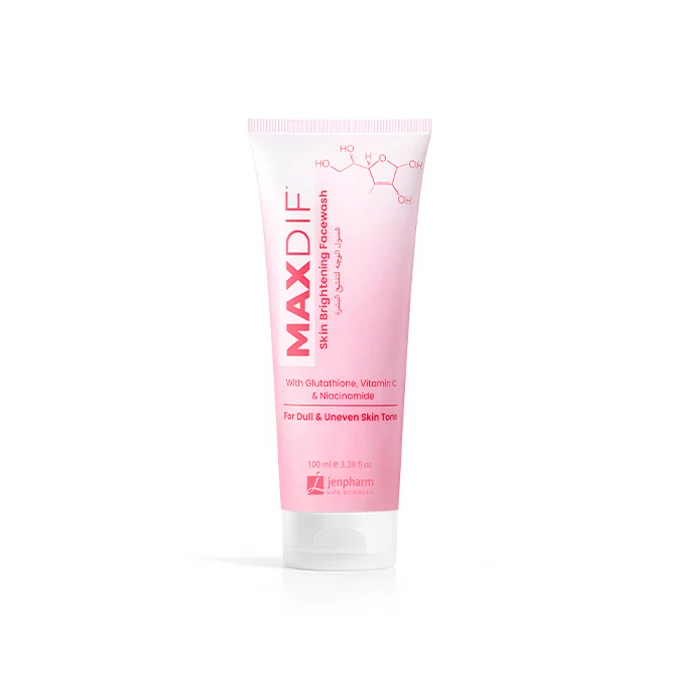 Maxdif Facewash product for brightening and pigmentation care